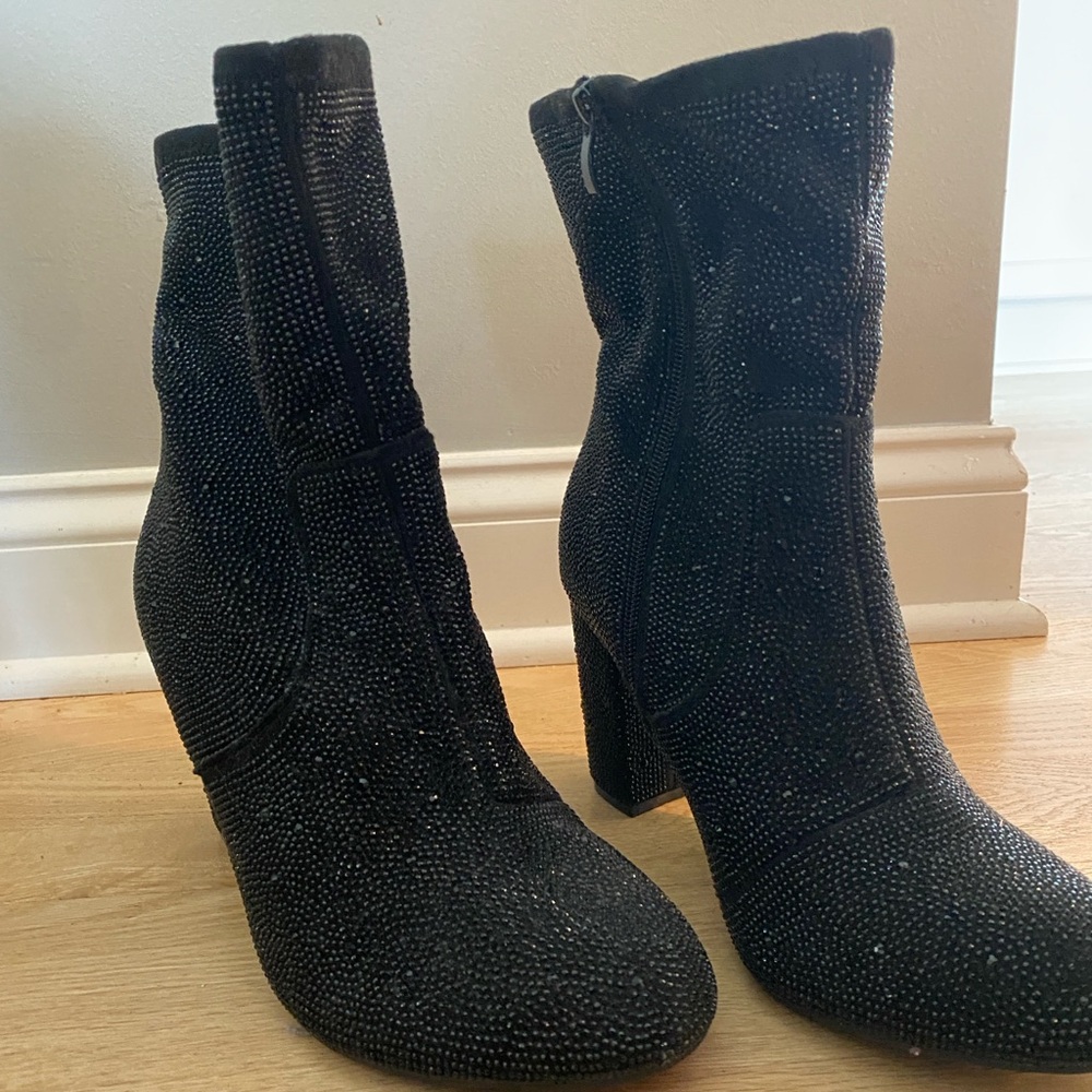 Black Sparkle Boots ✨